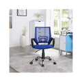 Blue Mesh Adjustable Office Chair with Lumbar Support T389
