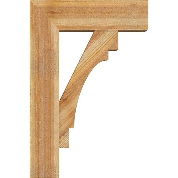 8x22W x 24x22D x 36x22H Western Red Cedar Bracket with Offset Brace M992514