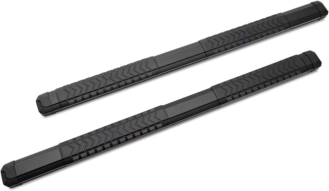 5-Inch Aluminum Side Step Bars with Black Cover Plates Y611157