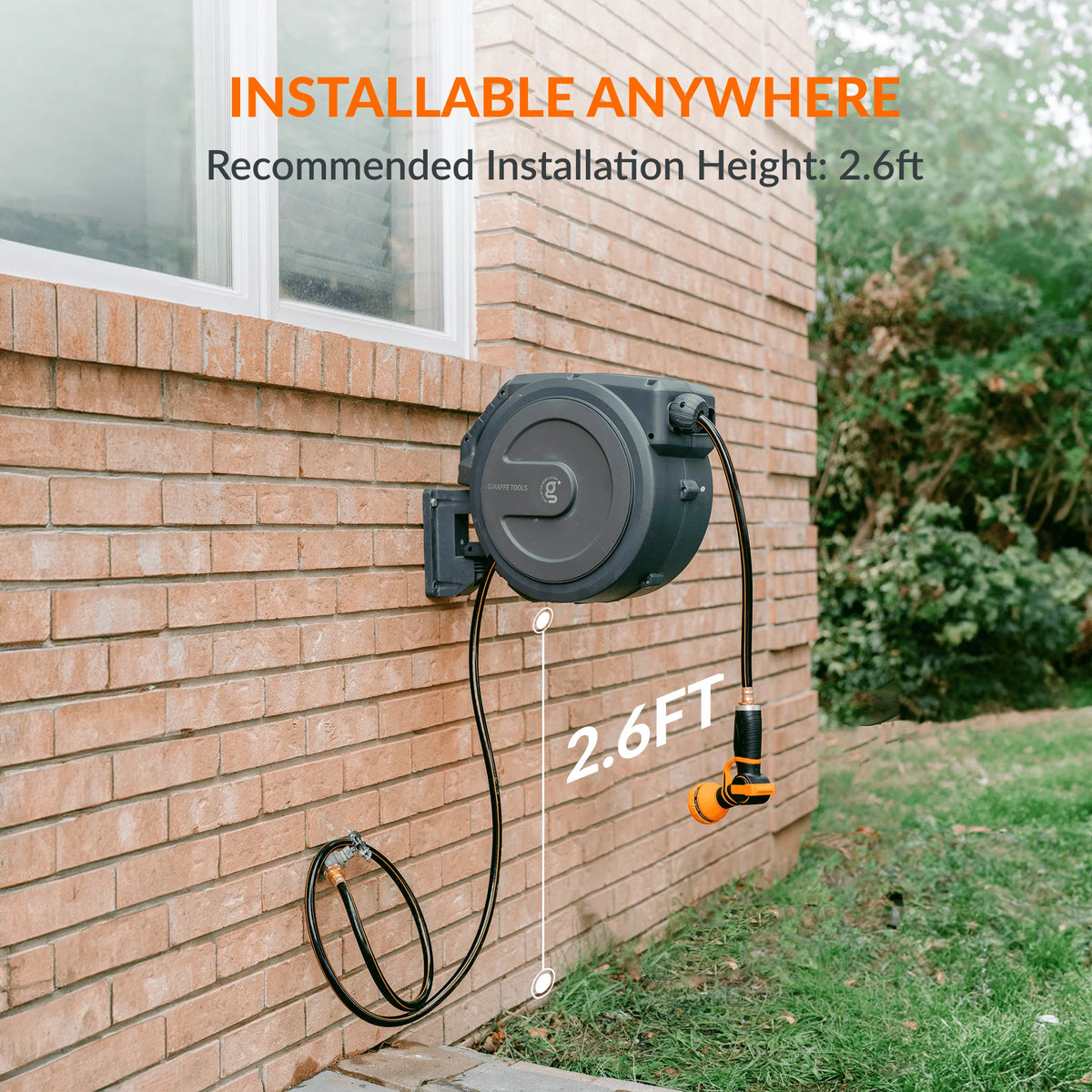 Retractable Garden Hose Reel E57836