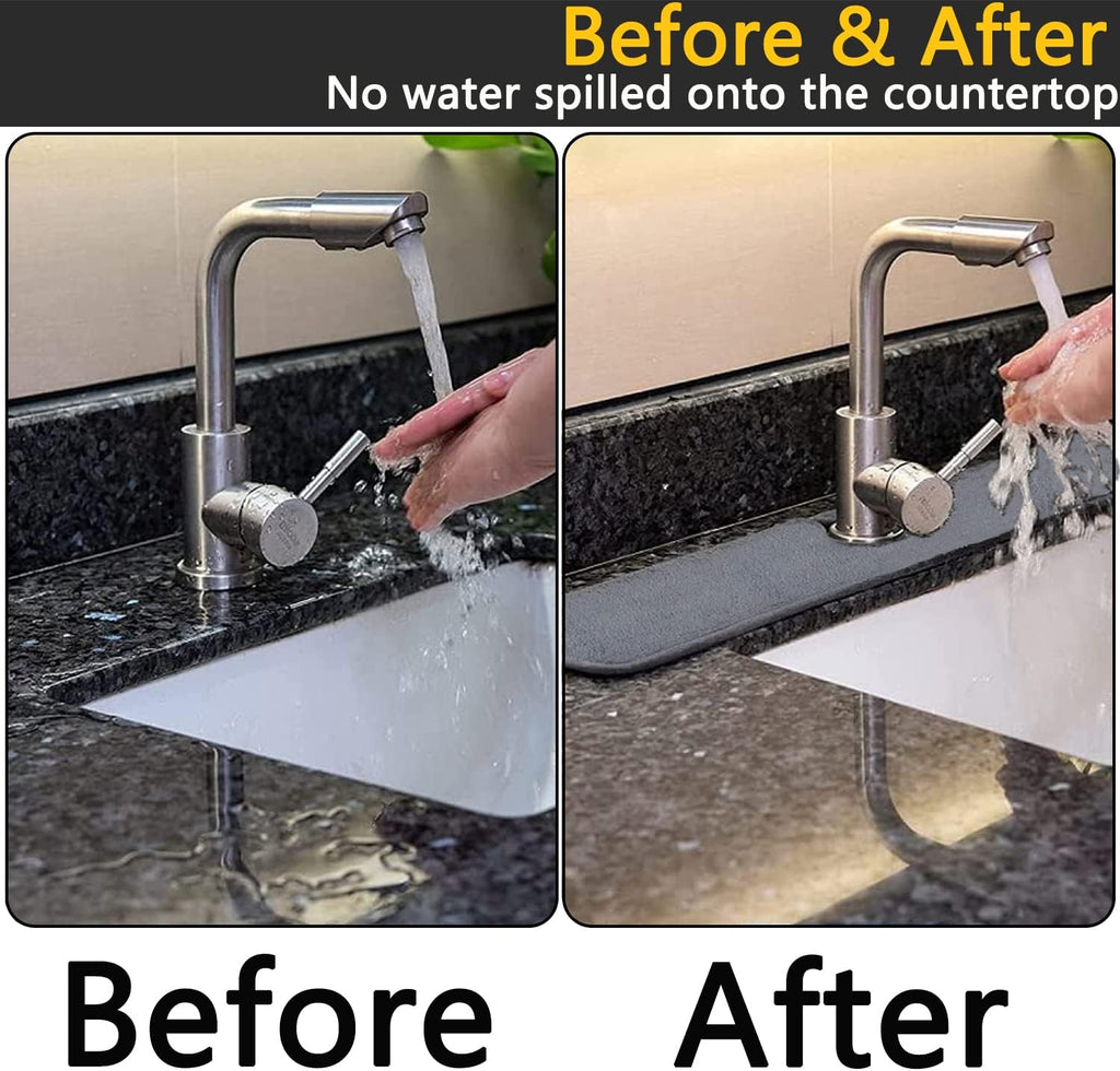 Absorbent Faucet Mat 24.8'' x 5.1'' 4 Pieces X770486