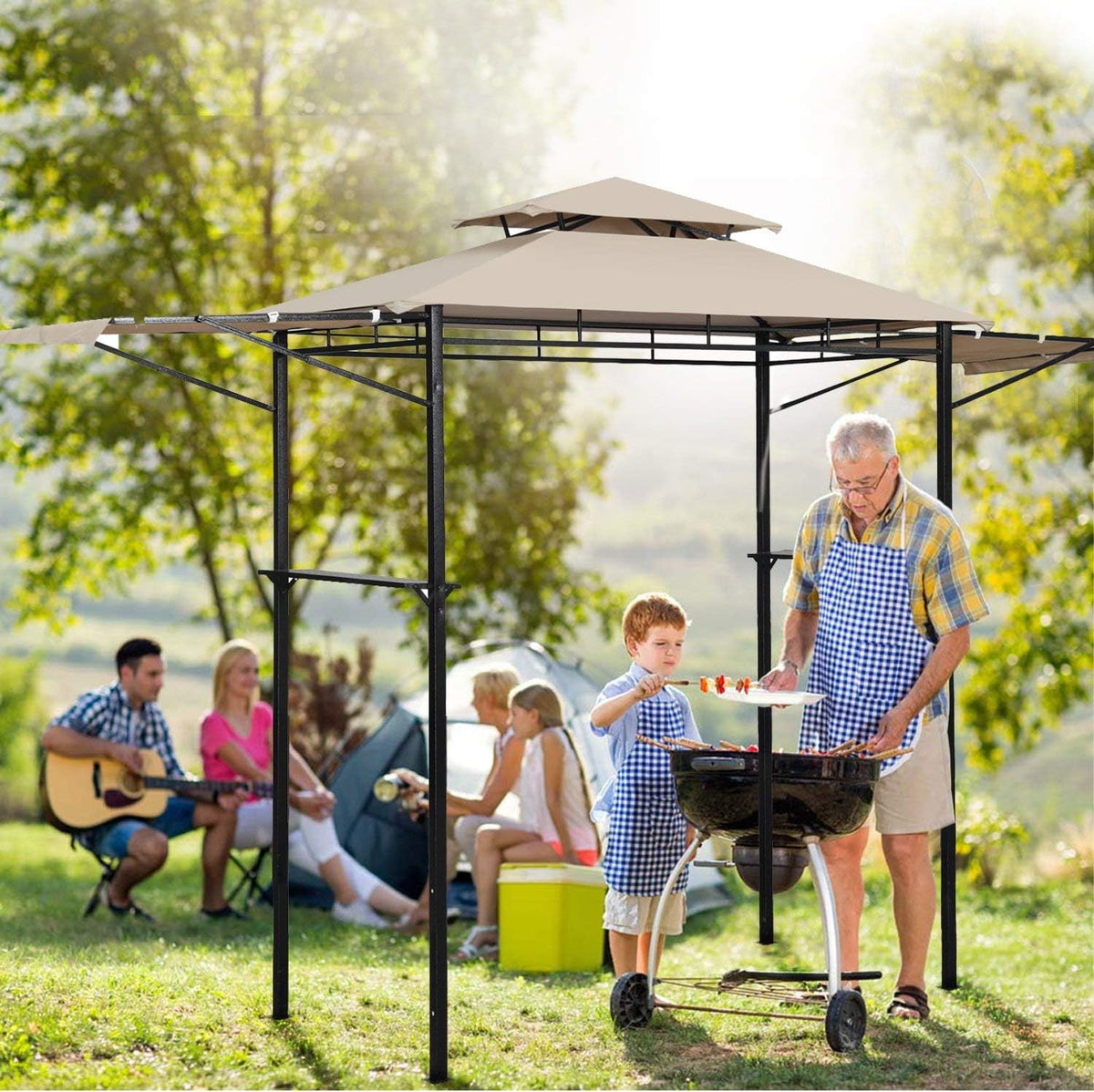 13.5ft 2-Tier Outdoor Canopy W2033