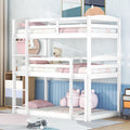 White Triple Bunk Bed G41246