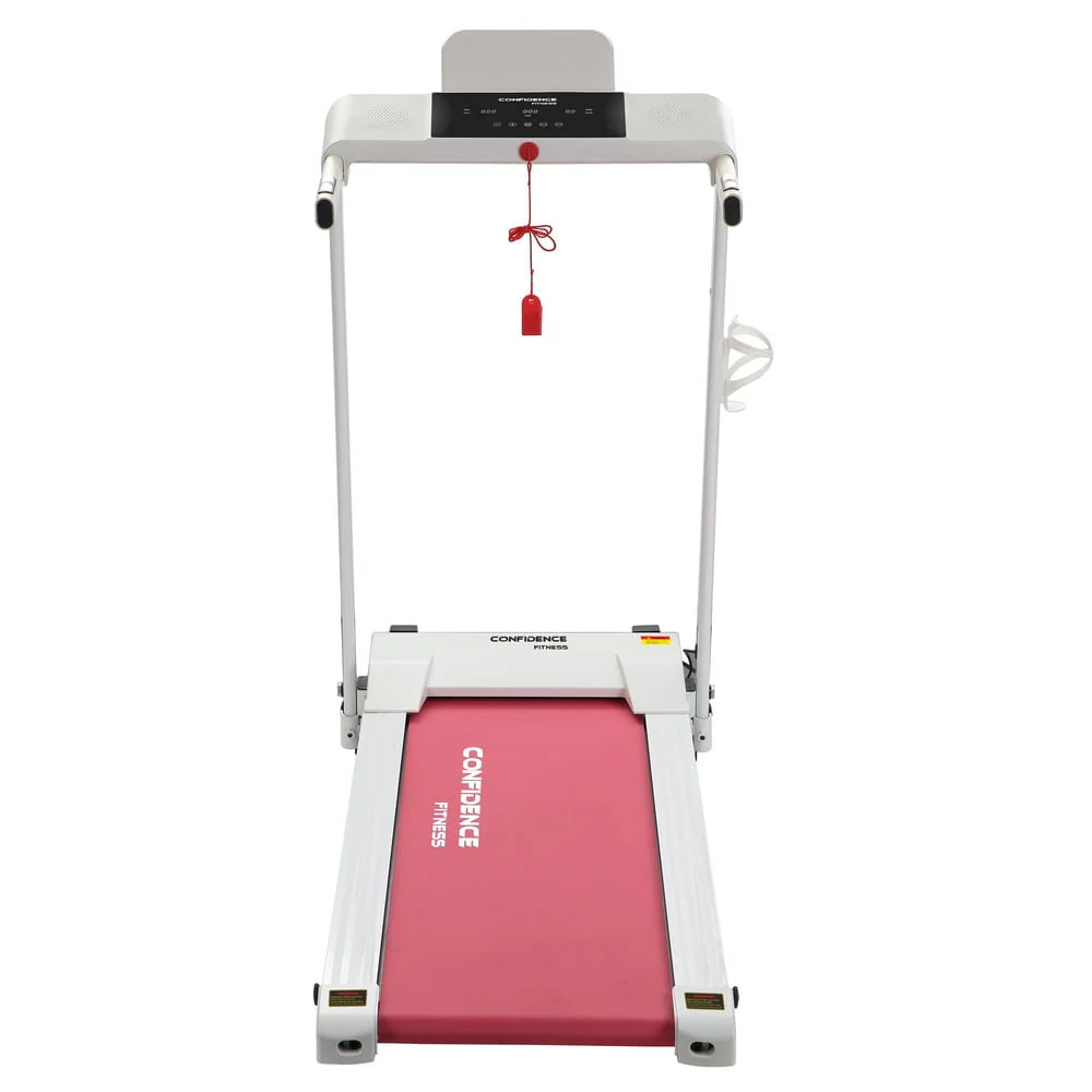 White/Pink Electric Treadmill V9530