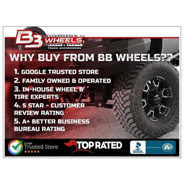 16x8 Black Wheel F575