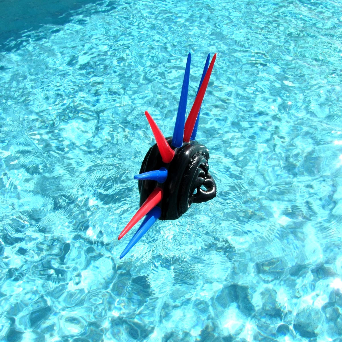 24" Inflatable Mohawk Helmet Pool Float Toy X7083