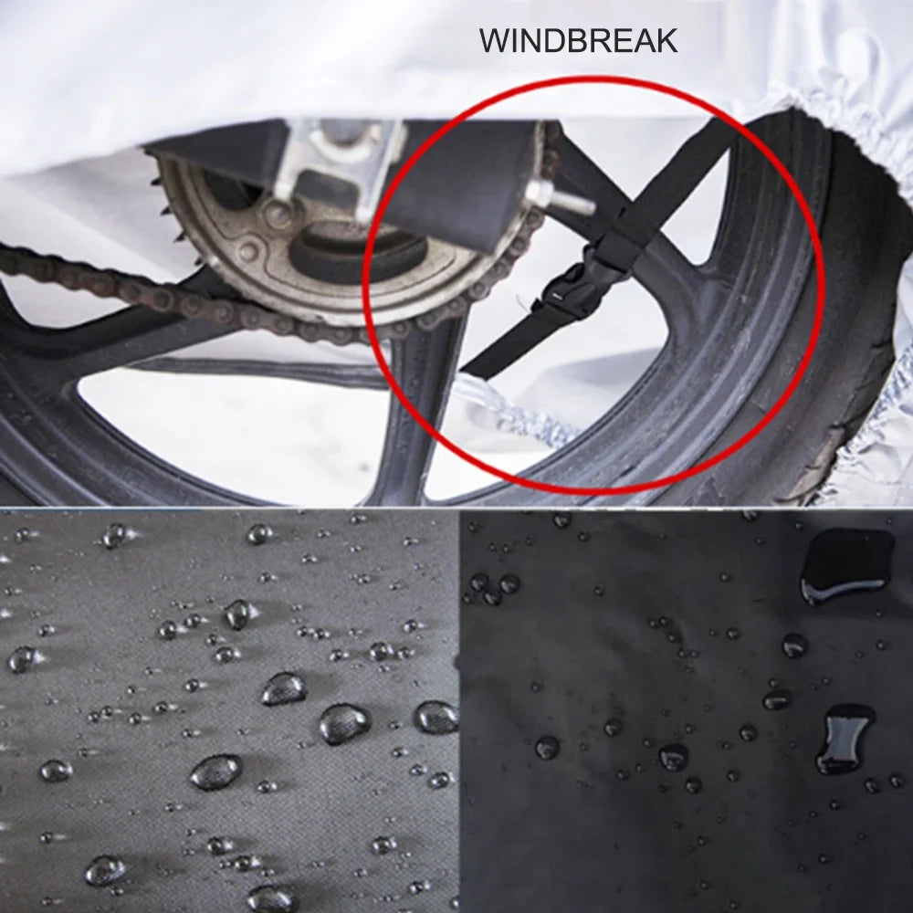 Waterproof Motorcycle Cover, 210D Oxford Cloth E4023