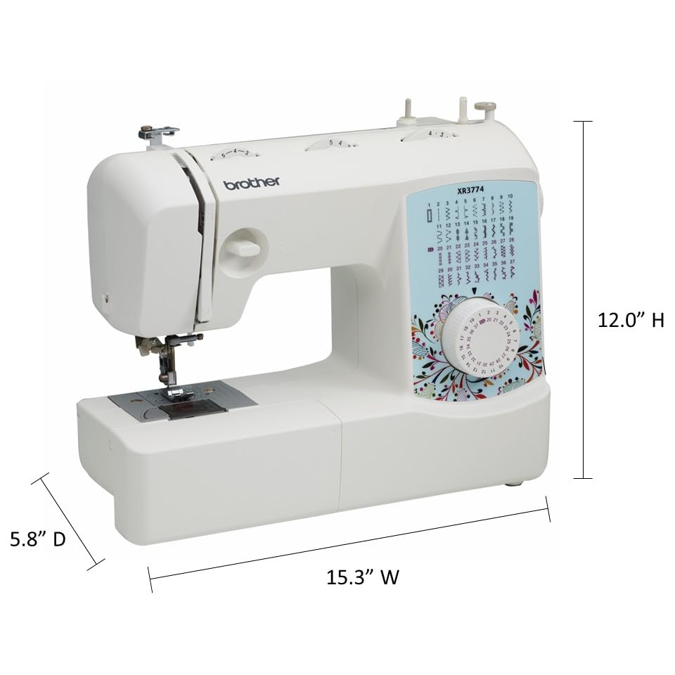 37 Built-in Stitches Sewing and Quilting Machine with Wide Table G393