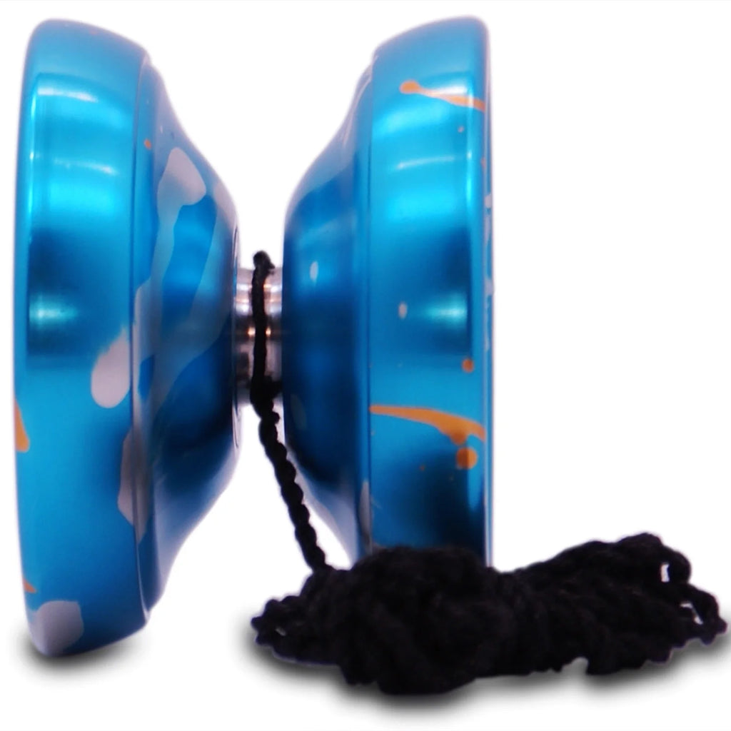 Blue Gold Silver Splashes Professional YoYo M86707
