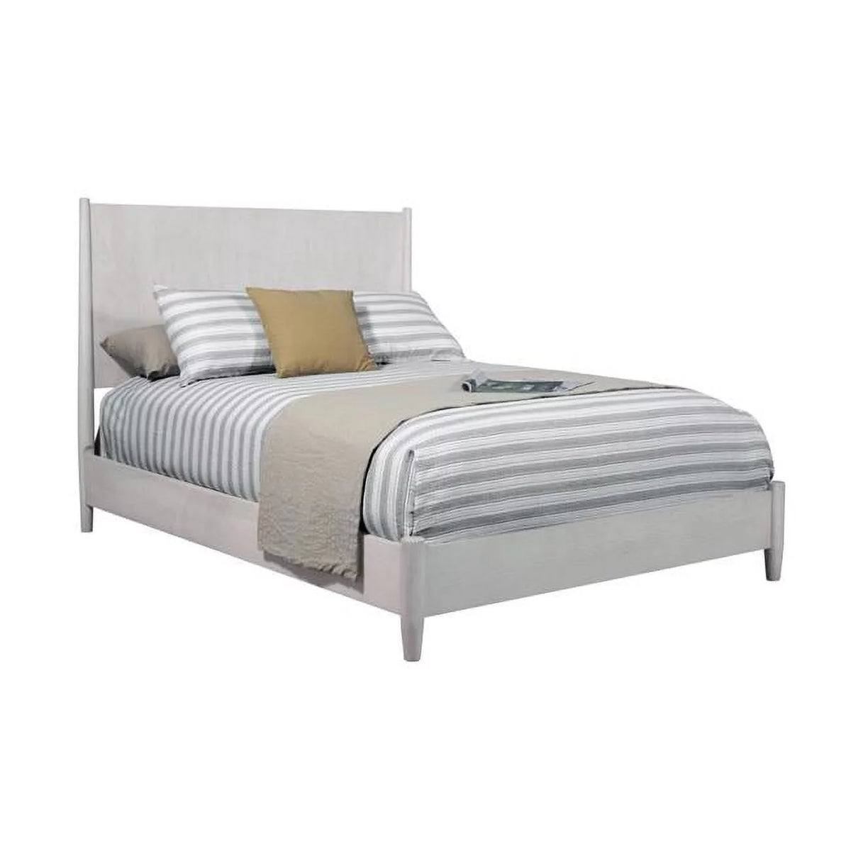 Gray Wood Queen Panel Bed H452478