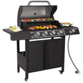 4-Burner Propane Gas Grill with Side Burner V165