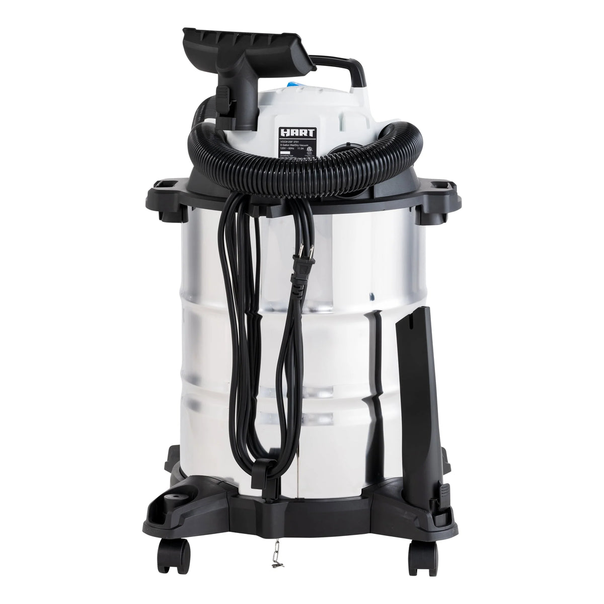 8 Gallon 6 Peak HP Stainless Steel Wet/Dry Vacuum N107