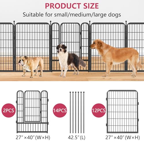 32" Height 12 Panels Heavy Duty Dog Playpen N316222