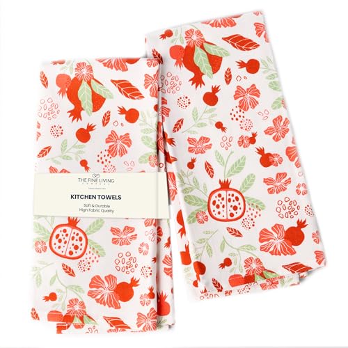 100% Cotton Christmas Kitchen Towels Set of 2 M8111