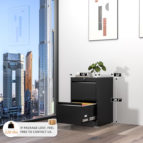 4 Drawer Black Metal File Cabinet U85709