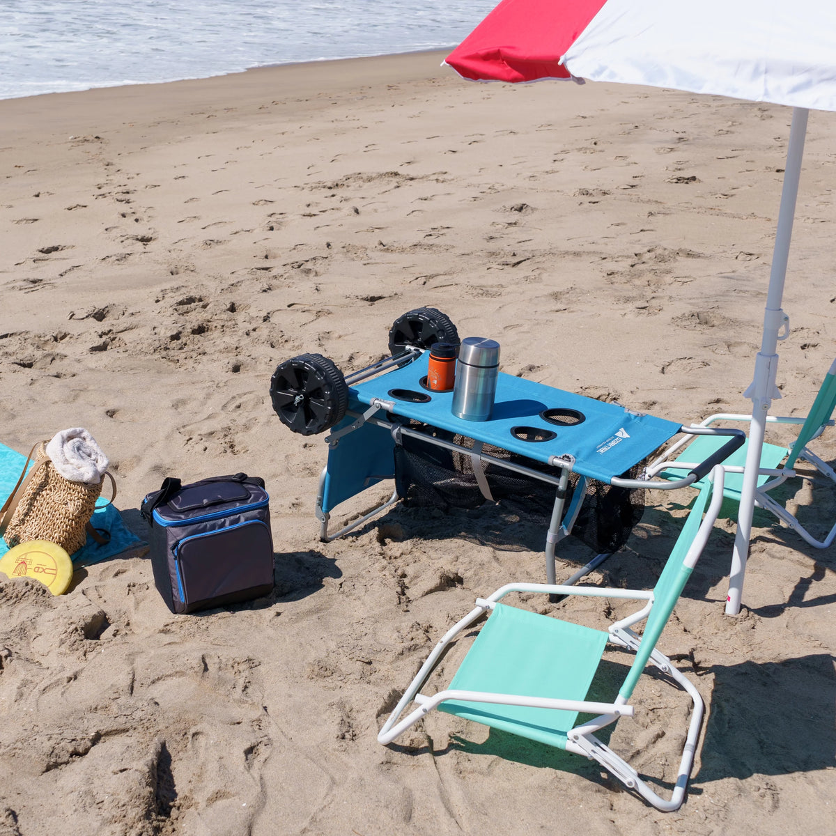 Blue Convertible Beach Cart D8585