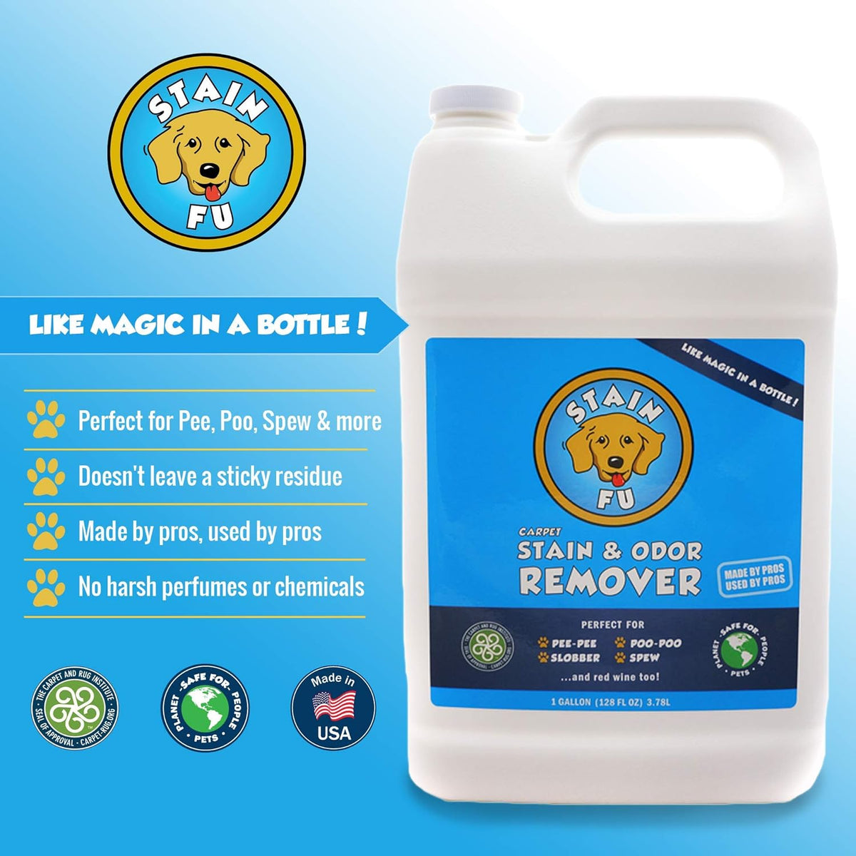 Pet Stain Odor Remover (1 Gallon) Pack of 2 Y911438