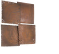 Brown Resin Square Wall Tiles Set of 4 O1235