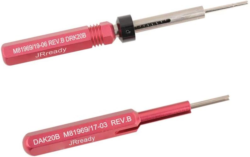Installing Tool Removal Tool for Solid Contacts in Electronic Connector Pack of 2 J1366