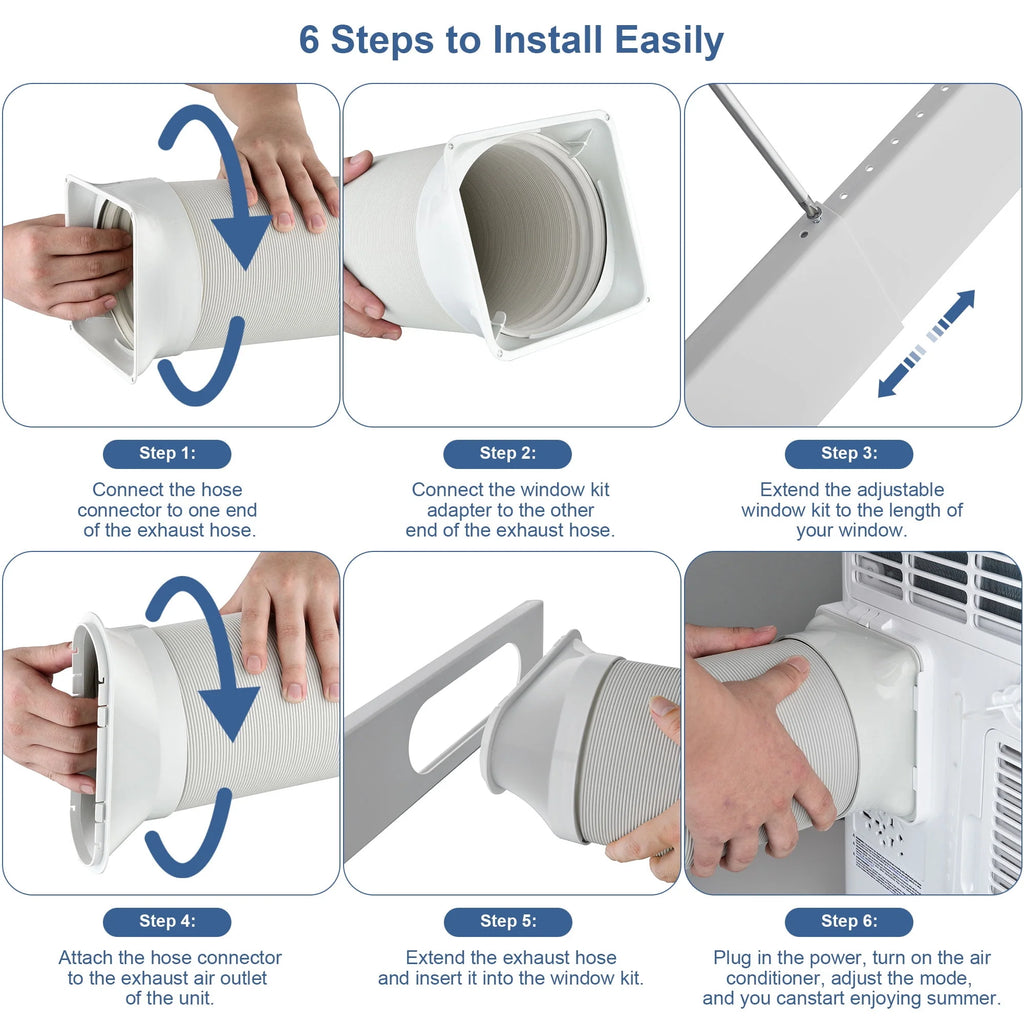 8000 BTU Portable Air Conditioner with Dehumidifier & Fan L8613