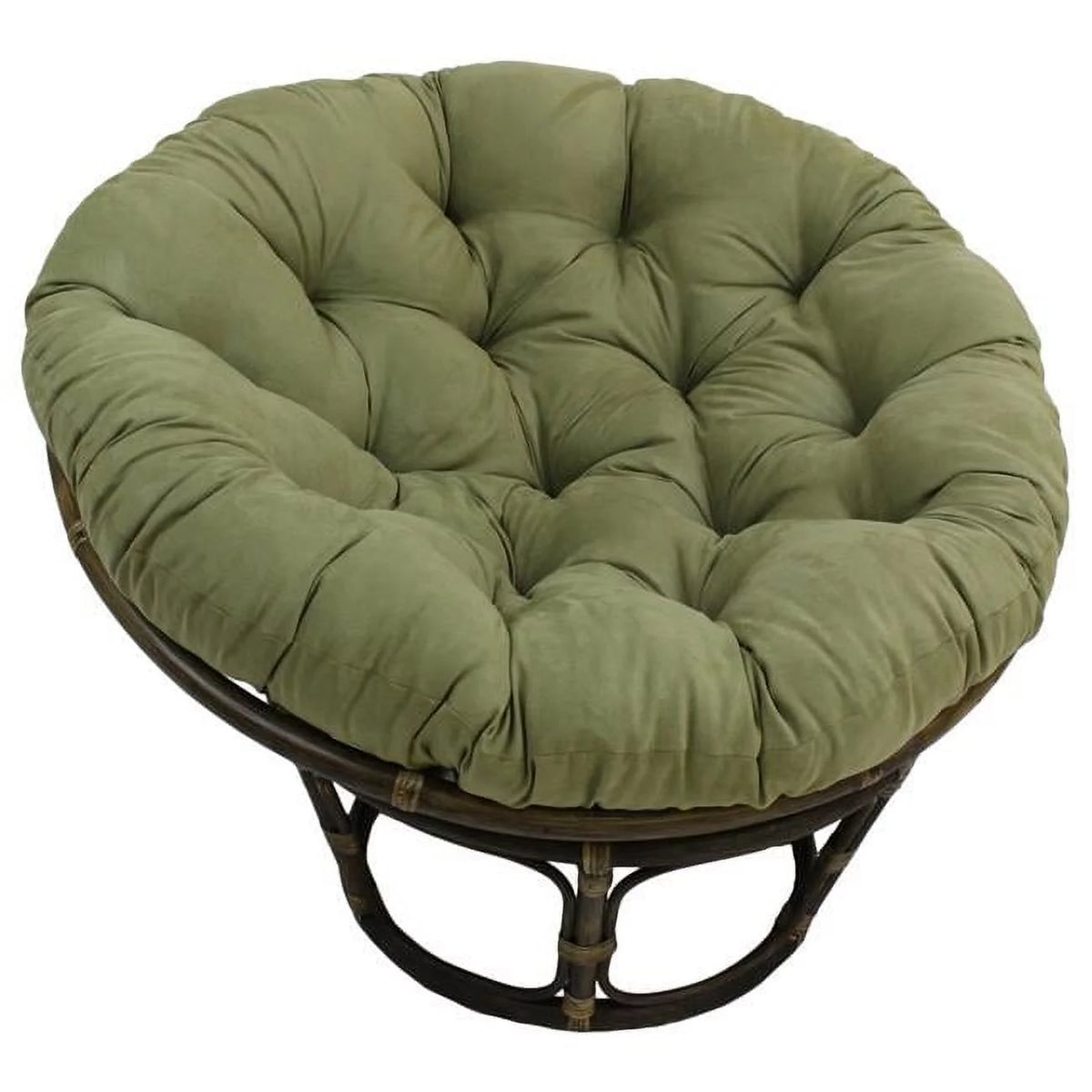 Sage Green Microsuede Papasan Cushion J457