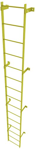 Safety Yellow 8-Rung Fixed Steel Ladder V869848