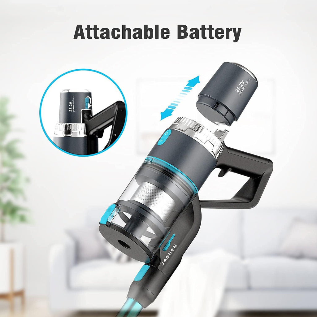 Cordless Vacuum Cleaner with Auto Mode, Lightweight Stick Vacuum, 350W Suction, 4-in-1 V809