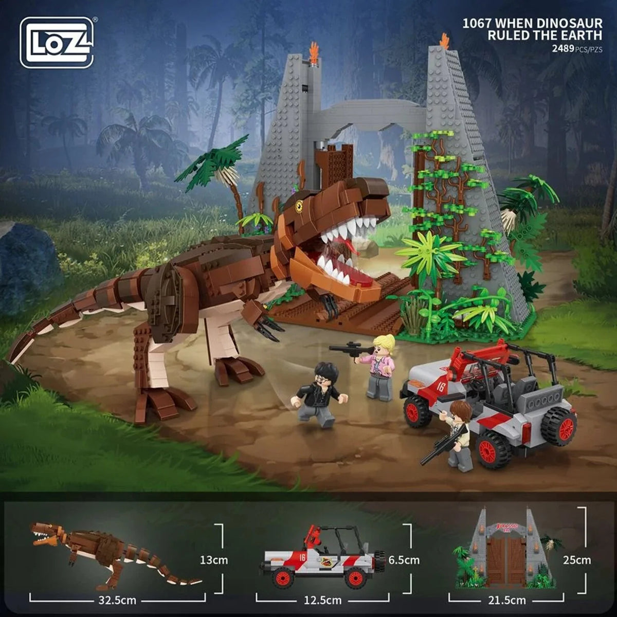Mini Blocks Building Bricks Set 40 x 28 x 9.5cm W58339