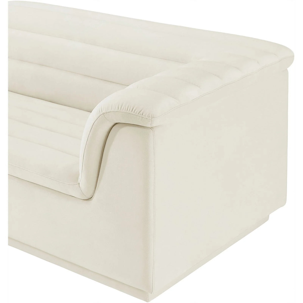 Cream Velvet Modular Sofa Z4478