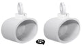6x9" Swivel White Aluminum Wakeboard Tower Speaker Pods Z24608