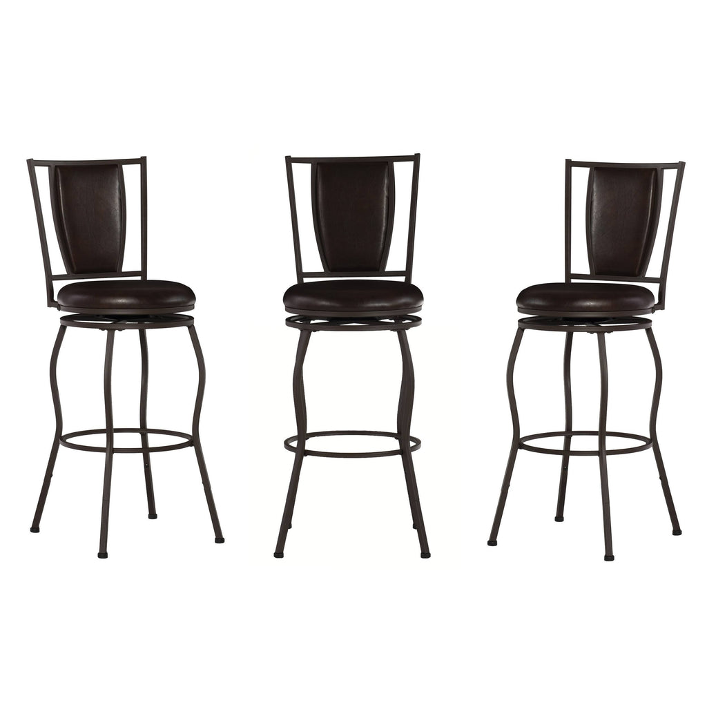 Adjustable Stool, Set of 3, Brown P61131