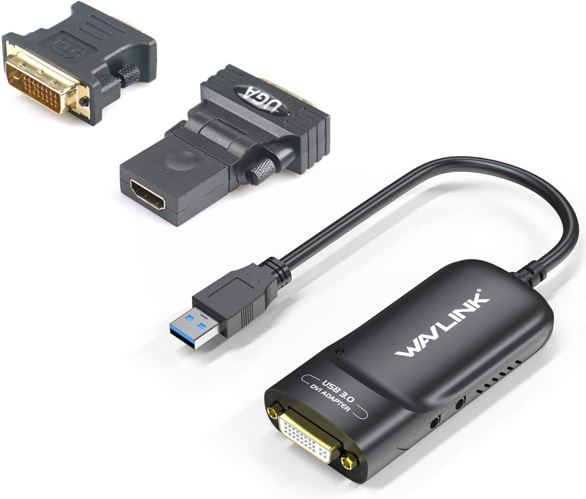 USB 3.0 to DVI/HDMI/VGA Universal Video Graphics Adapter with Audio Port K51255