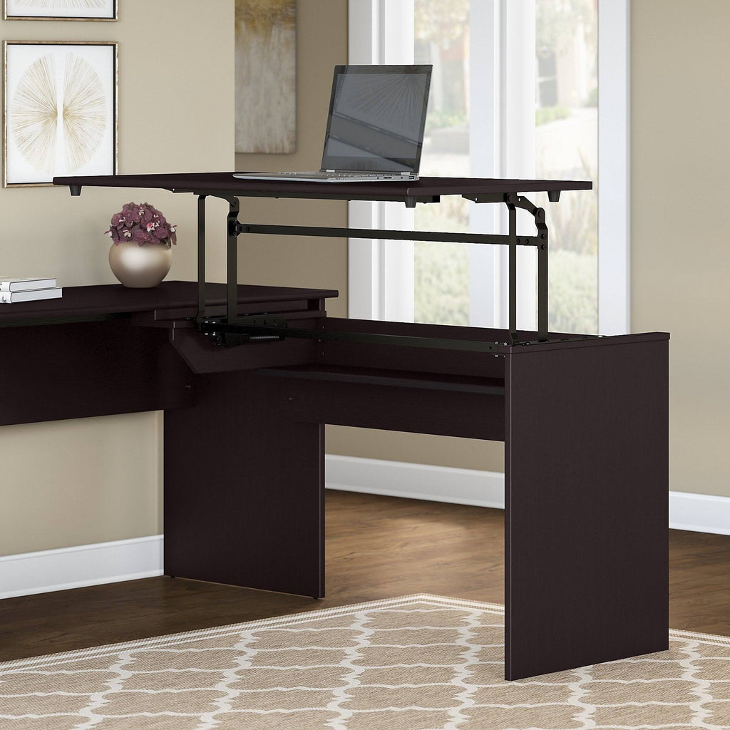 Espresso Oak Desk Return U5163
