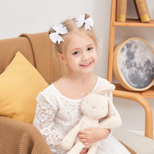 Velvet Hair Bows, 20PCS 3" Alligator Clips T63728