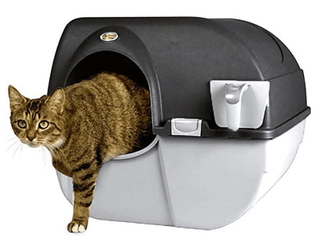 Black Self-Cleaning Litter Box B9778