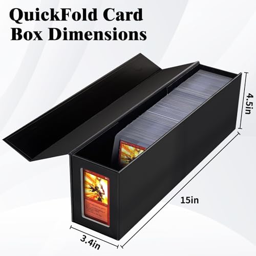 Black Magnetic Trading Card Storage Box 4 Pack N254927
