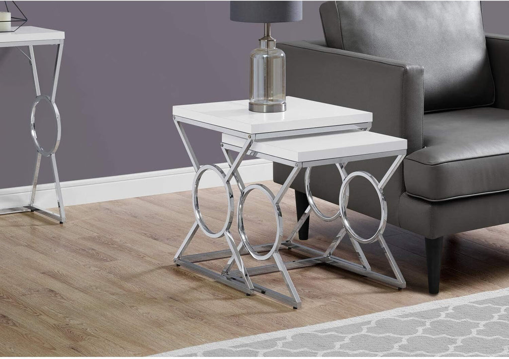 White Nesting Table R5840