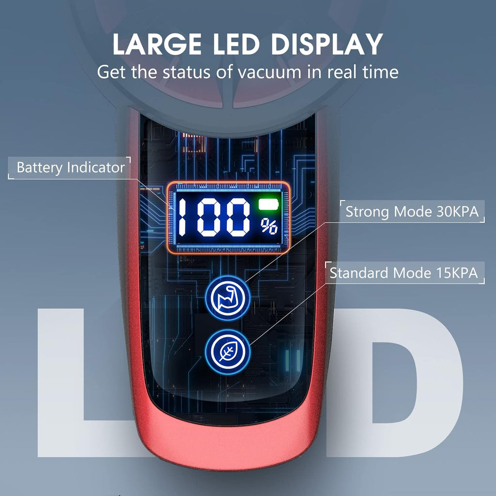 Cordless 250W Stick Vacuum Cleaner with LED Display Q2651