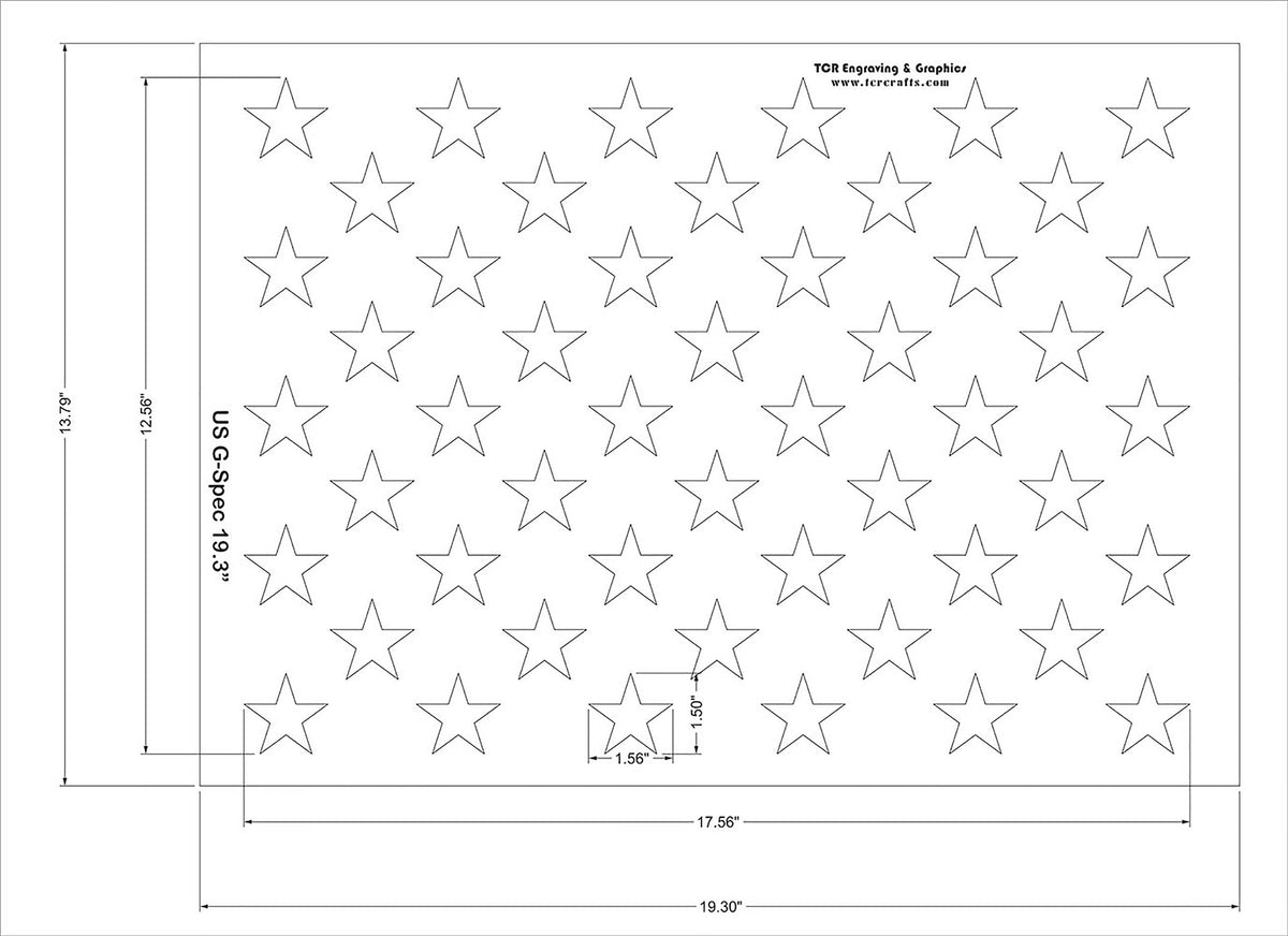 14 Mil-G-Spec Star Field Stencil K194