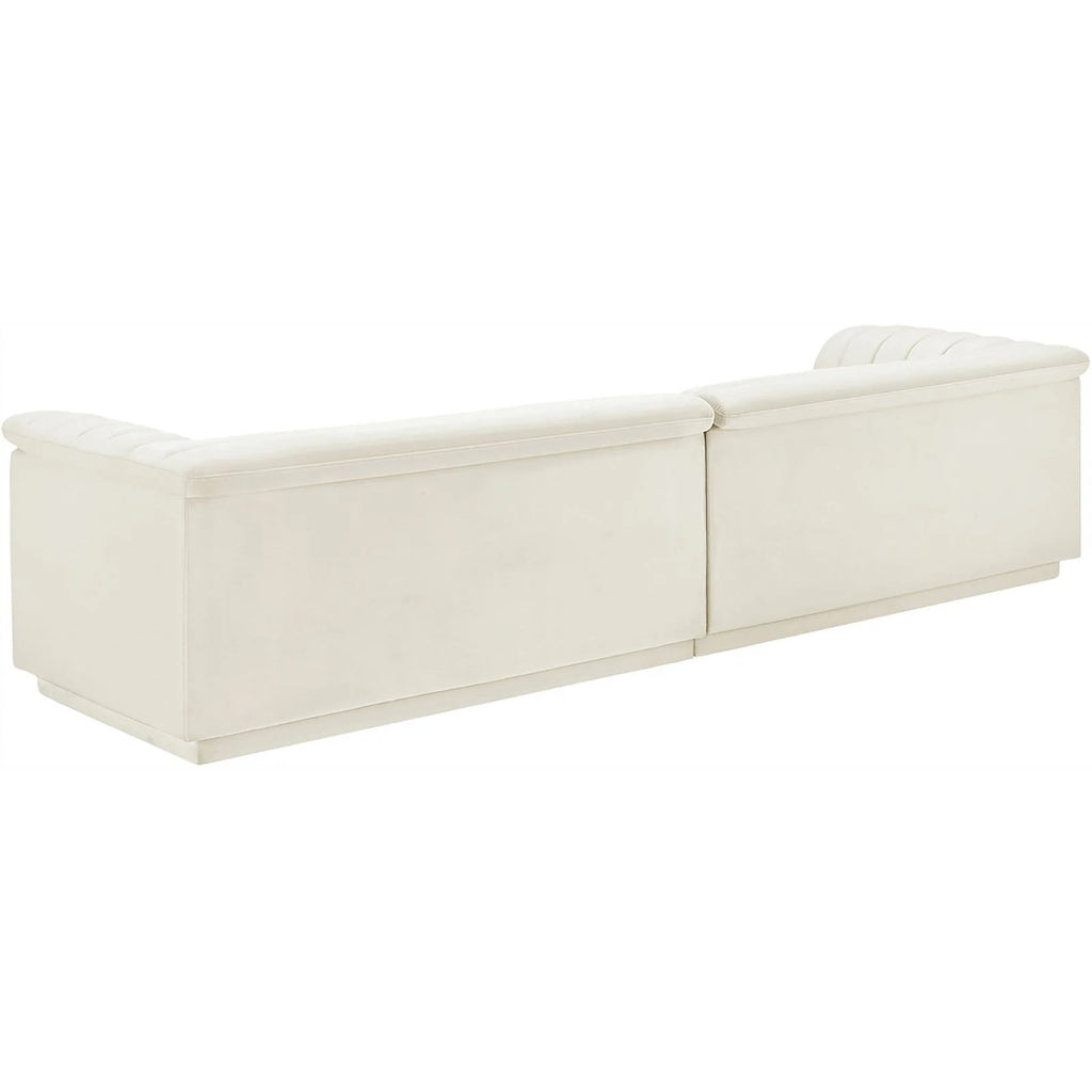 Cream Velvet Modular Sofa Z4478