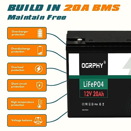 12V 100Ah LiFePO4 Battery with 100A BMS T293204