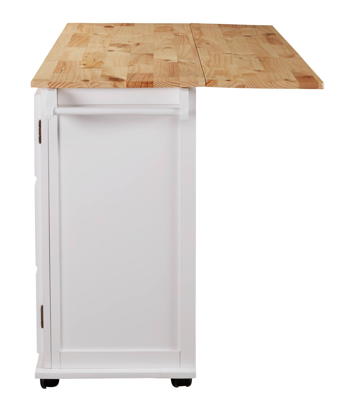 White/Light Brown Kitchen Cart Y76308