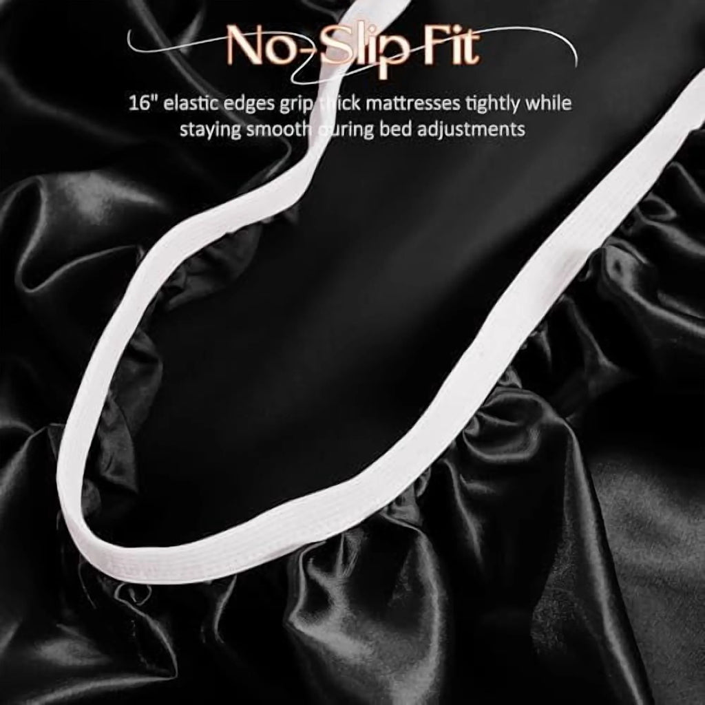 4Pcs Half Split Flex Head King Sheets Set with 14-16 Inch Deep Pockets U1003