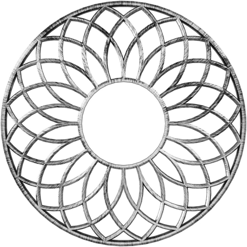 30x22OD PVC Pierced Ceiling Medallion W595