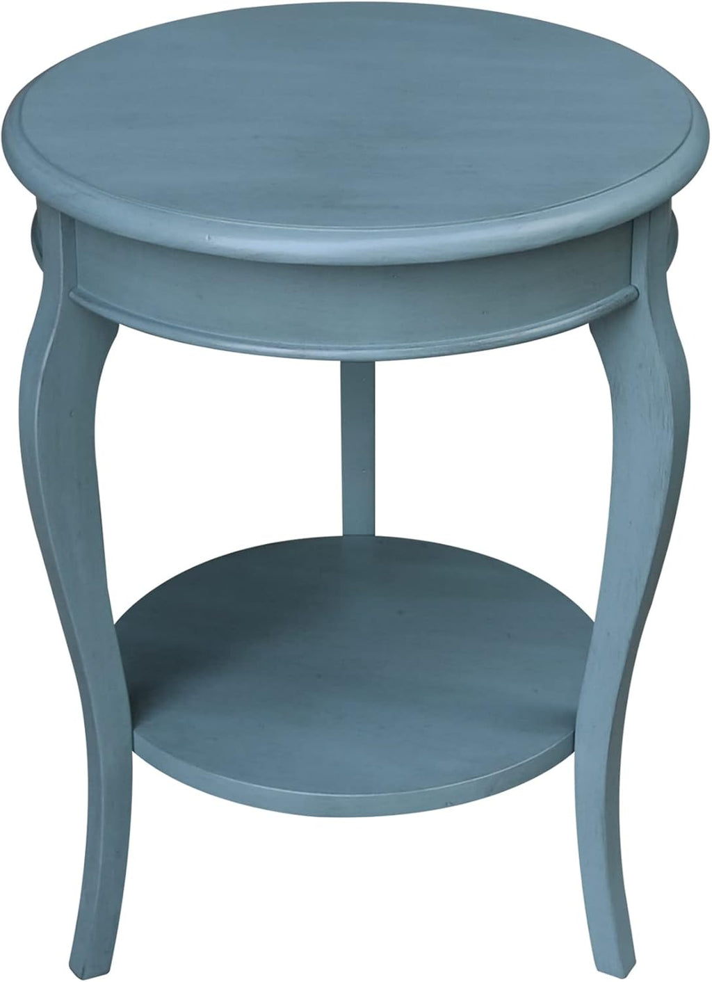 White Round End Table T724047