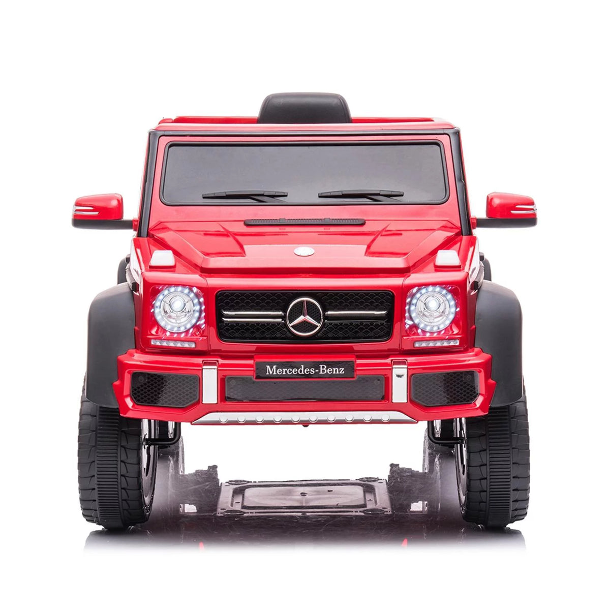 24V Ride On Car with Remote and Leather Seat, Red C808974