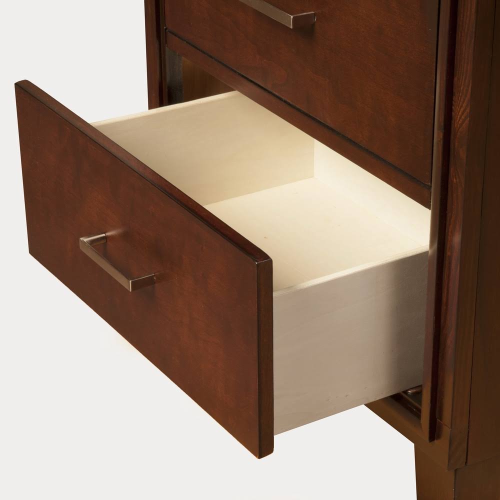 Cherry Solid Wood Nightstand 2 Drawer R361