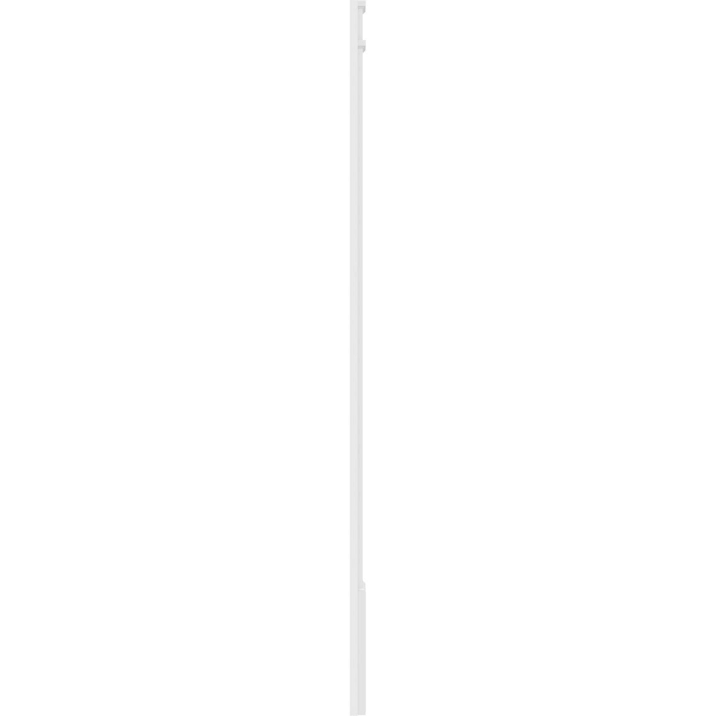 Two Equal Flat Panel PVC Pilaster with Decorative Capital & Base (Pair) S796