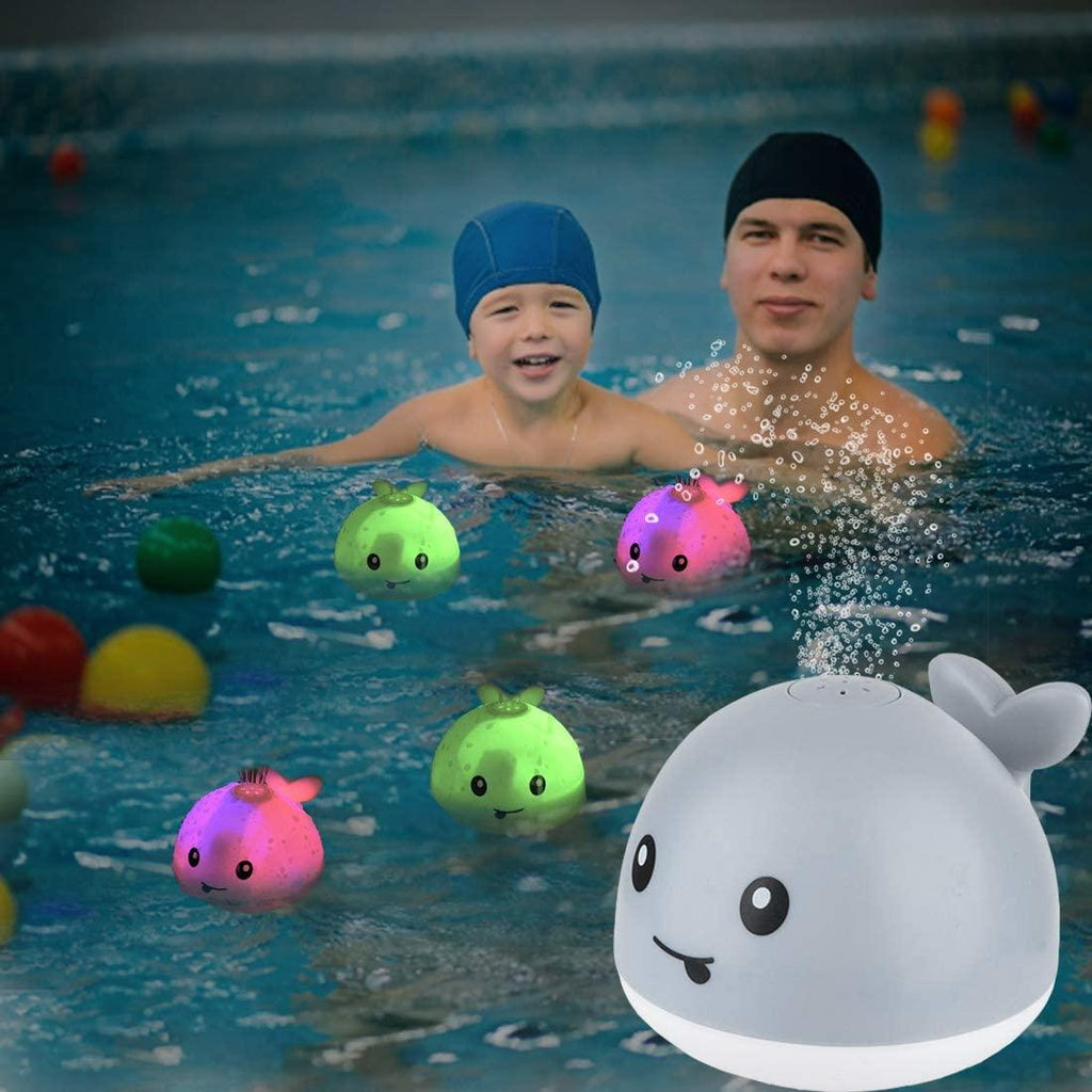 Gray Light Up Whale Bath Toy I325380