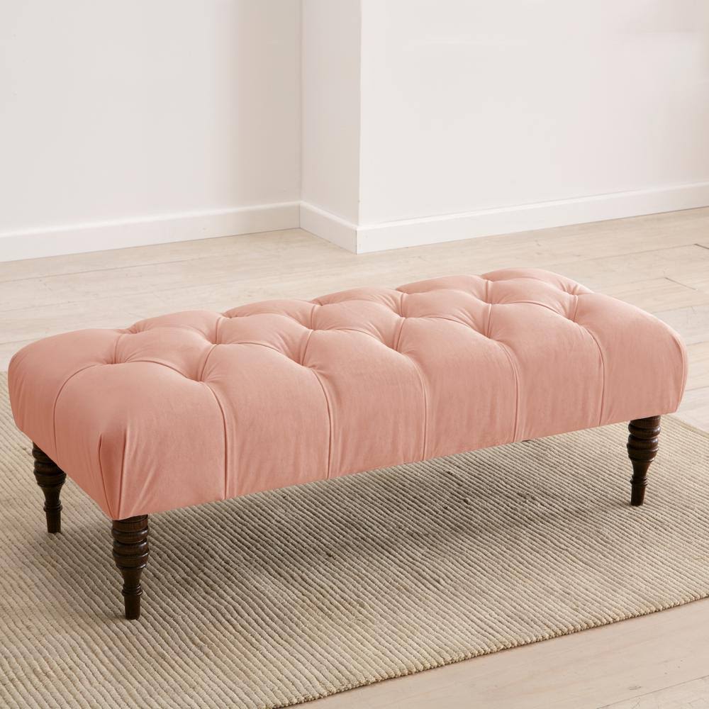 Tufted Velvet Bench G365